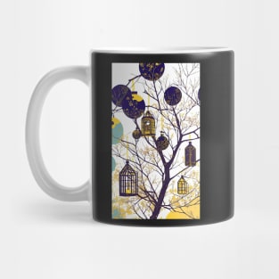 Abstract Things in Trees 3 Little Lamps Mug